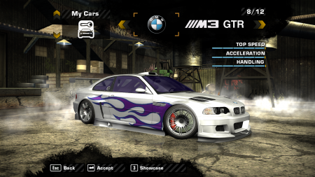 4000HP BMW E46 M3GTR at Need For Speed: Heat Nexus - Mods and