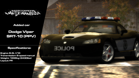 Dodge Viper SRT-10 (PPV) (Addon)