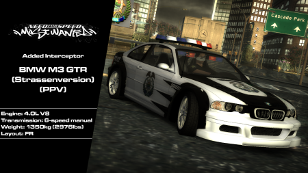 BMW M3 GTR (Strassenversion) (PPV) (Addon)