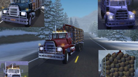 Mack timber truck