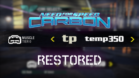 Restored Temp350 Logo in NFS Carbon Restored Temp350 Logo in NFS Carbon