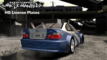 NFSMW HQ License Plates