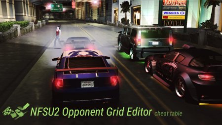 NFSU2 Opponent Grid Editor Cheat Table