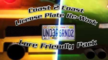 Coast 2 Coast License Plate Re-Work Lore-Friendly Pack Coast 2 Coast License Plate Re-Work Lore-Friendly Pack