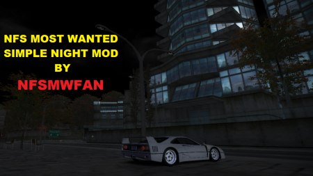 Simple night mod for NFSMW