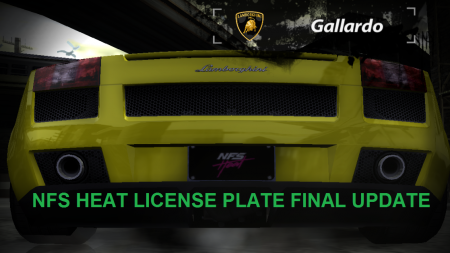 Simple NFS Heat license plate for NFSMW