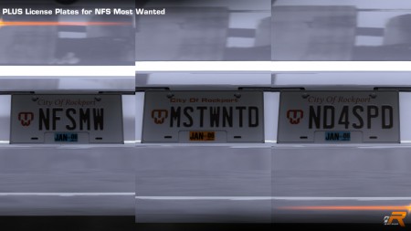 PLUS License Plates for NFS Most Wanted