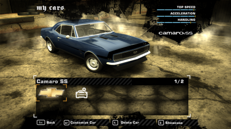 Upgradeable Chevrolet Camaro SS-396 Mod