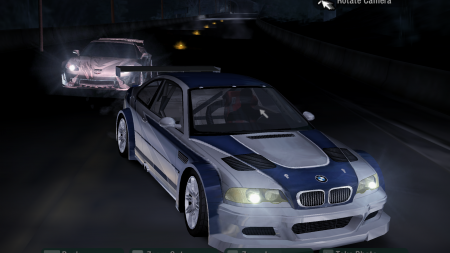 NFS Carbon Yellow Headlight Texture Mod for M3 GTR