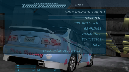 Savegame -  Samantha's Honda Civic in Career Mode (1% Completion)