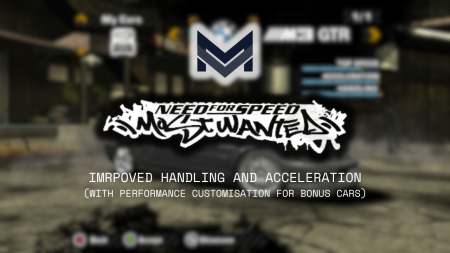 Improved Handling and Acceleration (with perf customisation)