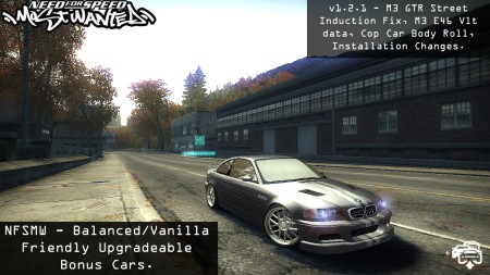 NFSMW - Balanced/Vanilla friendly Upgradeable Bonus Cars