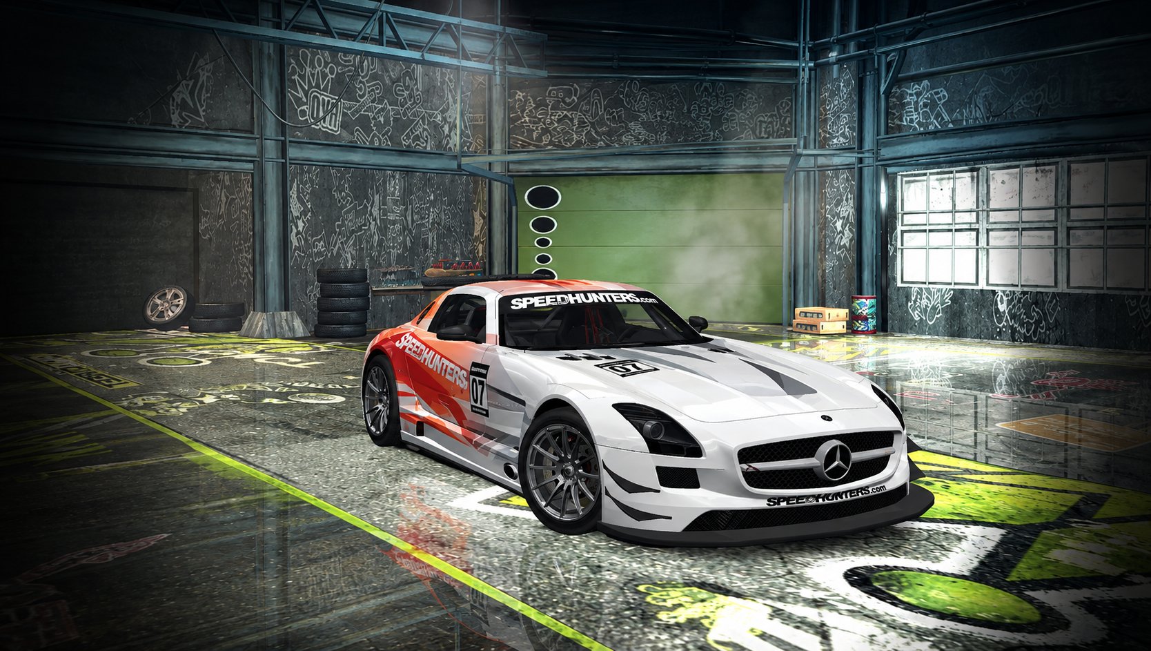 Hacker'z Place's Mercedes-Benz SLS AMG GT3 Speedhunters Livery