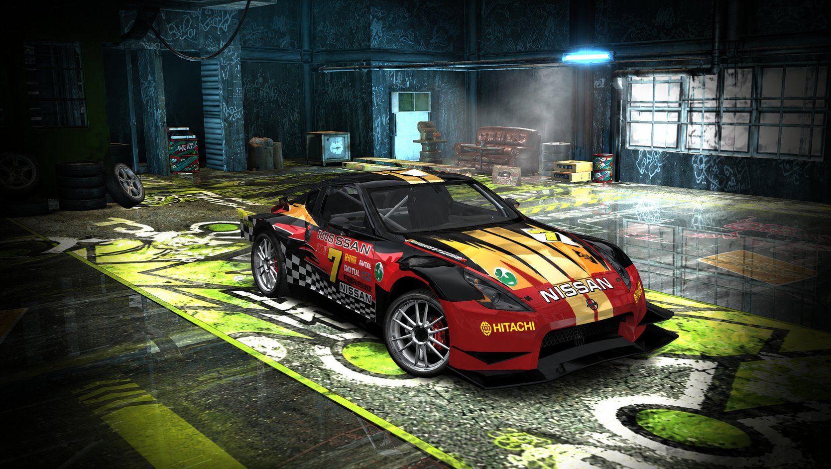 Hacker'z Place's Nissan 370Z Racing Edition With Random Brands Livery