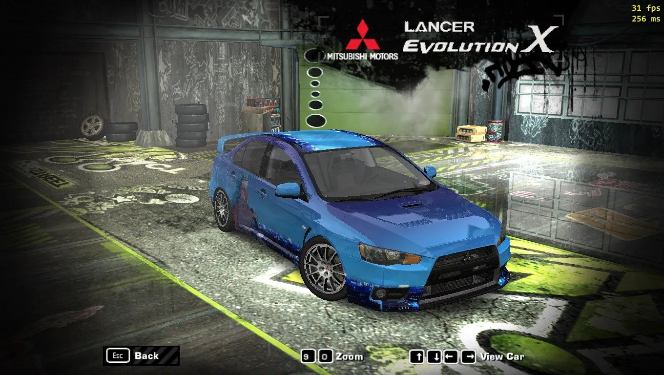 Hacker'z Place's Mitsubishi Lancer Evolution X Hatsune Miku Cityscape Livery