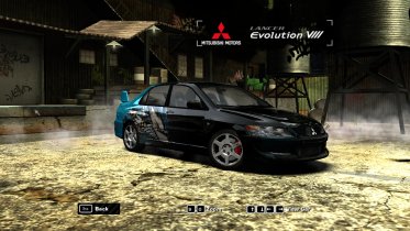 Mitsubishi Lancer Evolution VIII Vicious Werewolf Livery Mitsubishi Lancer Evolution VIII Vicious Werewolf Livery