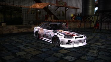 Nissan Skyline R34 GTR Taiga Aisaka Livery Nissan Skyline R34 GTR Taiga Aisaka Livery