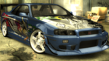 Carbon Rework Samurai Vinyl (Nissan Skyline GT-R R34)