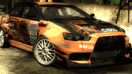 Orange Vinyl (Mitsubishi Lancer Evolution X)