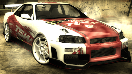 TSW Wheels Vinyl (Nissan Skyline GT-R R34)