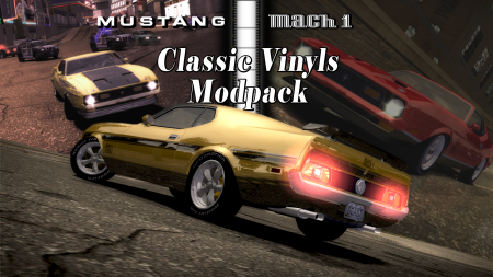 1971 Ford Mustang Mach-1 Old School Vinyls Modpack for MW05