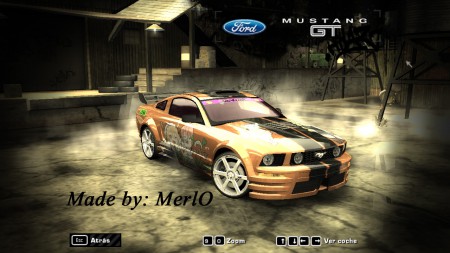 Ford Mustang GT Maid Dragon. Anime vinyl for NFSMW