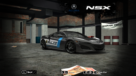 2017 Acura NSX NFS World Police Vinyl