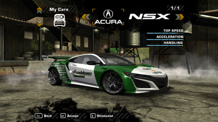 Acura NSX (2017) (NFSAddons McLaren Honda Style Livery)