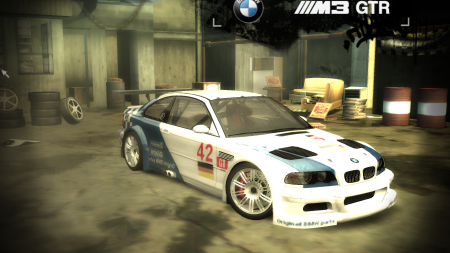 BMW M3 GTR ALMS 2001 42 Vinyl for NFSMW