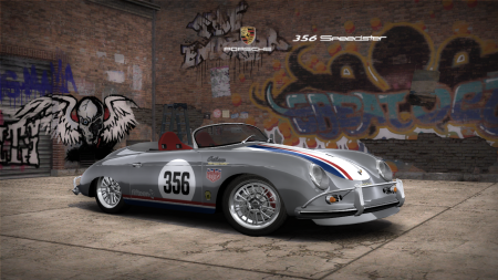 Porsche 356A 1600 Speedster (Hot Wheels : Car Culture - Team Transport) (Addon/Replace Vinyl)