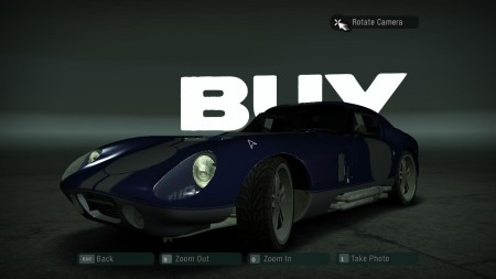 NFS THE RUN SHELBY COBRA VINYL