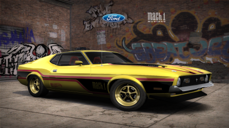 Ford Mustang Mach 1 (Hot Wheels : Flying Customs) (Addon/Replace Vinyl)