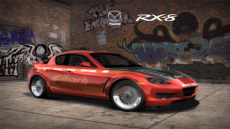 Mazda RX-8 SE3P (Hot Wheels : HIN D-Force) (Addon/Replace Vinyl)