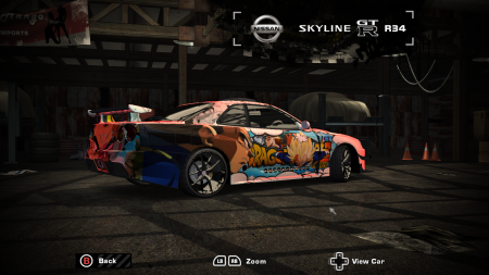 Dragon Ball Z Vinyl for Nissan Skyline GT-R R34